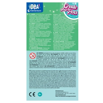  Idea Art Zestaw Mini Fabryka Długopisów Motylki Clementoni 18169