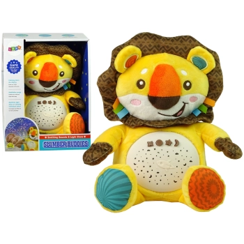 Słodki Pluszowy Lew Kolorowy Projektor Gwiazdki Melodia