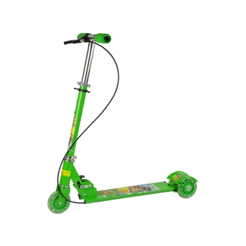 Hulajnoga Trójkołowa z Hamulcem Zielona