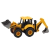 Pojazd Budowlany Koparka Dwie Łyżki Regulacja Żółta