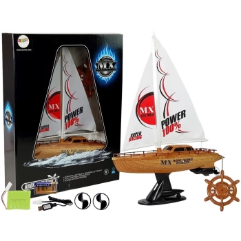 Łódź Żaglówka Zdalnie Sterowana 50 cm Wysokości Pilot Ster 27 Mhz 15 km/h