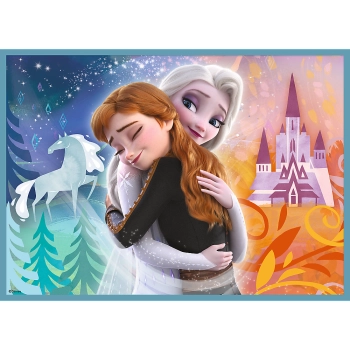 Puzzle - 4w1 (12, 15, 20, 24) - Niezwykły świat Frozen - Kraina Lodu - Trefl 34381