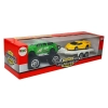 Zestaw Pojazdów Auto Sportowe Żółte Terenowe Zielone z Napędem Frykcyjnym