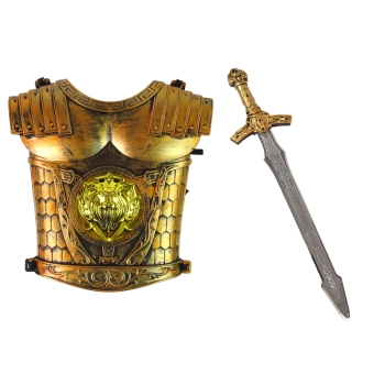 Zestaw Kostium Rycerza Dla Dzieci Karnawał Zbroja