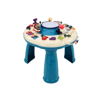 Stolik Panel Edukacyjny Interaktywny Pianinko Bębenek Niebieski