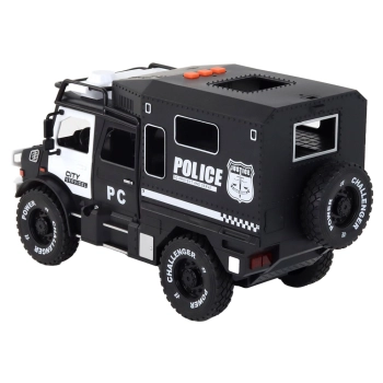 Wóz Terenowy Policyjny Policja 1:14 Radiowóz Światła Dźwięki Czarny