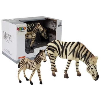 Zestaw Figurek Zwierzęta Afryka Hipopotam Zebra