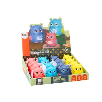 Mała Wesoła Sówka Napęd Frykcyjny 4 Kolory