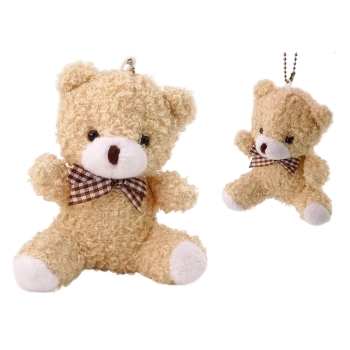 Miś Kremowy Pluszowy Mały Przytulanka Maskotka Breloczek 10cm