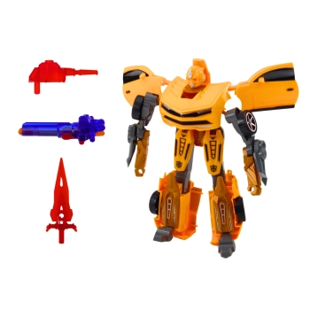 Auto-Robot 2w1 Sportowy Żółty Zestaw Broni 3szt Auto-Robot 2w1 Sportowy Żółty Zestaw Broni 3szt