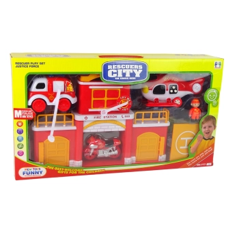 Zestaw Straż Remiza Strażacka z Dźwiękiem