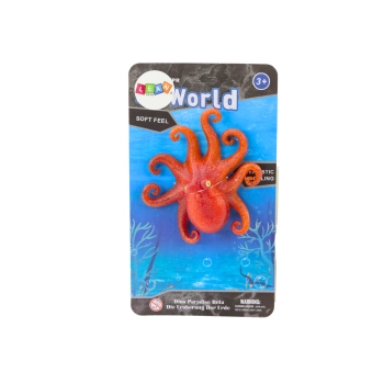 Figurka Gumowa Ośmiornica Pomarańczowa Sea World
