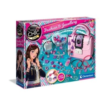 Crazy Chic Zestaw DIY Crazy Torebeczka Koraliki Bransoletki Clementoni 17651