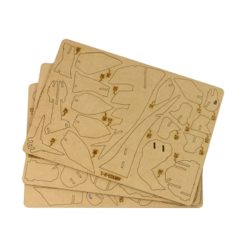 Drewniane Puzzle Przestrzenne 3D Stegozaur Składanka Edukacyjna 41 Elementów