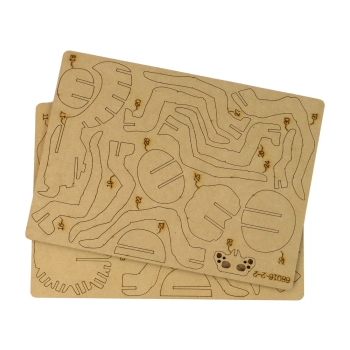 Drewniane Puzzle Przestrzenne 3D Pająk Składanka Edukacyjna 31 Elementów