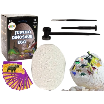 Zestaw Archeologiczny Wykopaliska Ogromne Jajo 12 Figurek Dinozaur