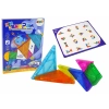 Układanka Tangram 7 Magnetycznych Klocków Puzzle Kolorowe
