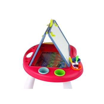 Tablica 2w1 Stolik Kredowa Pisaki Gra Chińczyk Węże