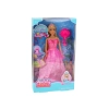Lalka Anlily Syrenia Księżniczka Różowa Sukienka Szczotka