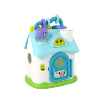 Domek Sorter Edukacyjny Niebieski Klocki