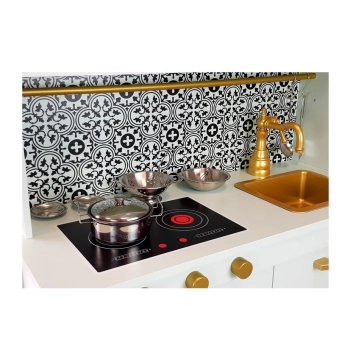 Kuchnia Drewniana Emma Miętowa Nierdzewne Akcesoria Kuchenne