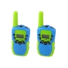Walkie Talkie Krótkofalówki Zielono - Niebieski Zasięg 3km Dla Dzieci