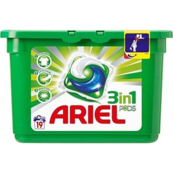 Ariel kapsułki 3 w 1 do białego 19 szt