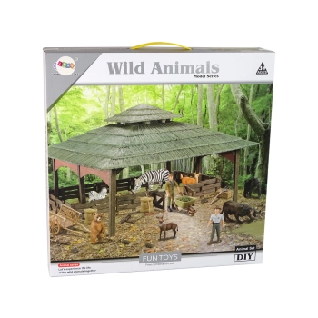 Zestaw Do Złożenia DIY Farma Zagroda Zwierzęta Wiata