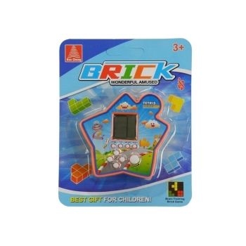 Gra Elektroniczna Kieszonkowa Tetris Gwiazdka Pomarańczowy