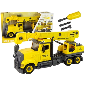 Ciężarówka Dźwig do Rozkręcania i Skręcania Żółta