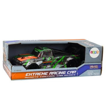 Autko Zdalnie Sterowane RC 1:16 Gumowe Koła Drift Szaro-Zielone