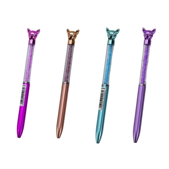 Długopis Z Pieskiem Diamenciki Niebieski Wkład 0.7mm Mix