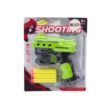 Mini Pistolet Na Strzałki Piankowe Z Przyssawkami Zielony