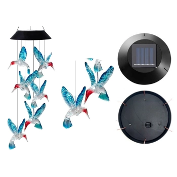 Lampka Solarna Kolibry Ptaki LED Kolorowe