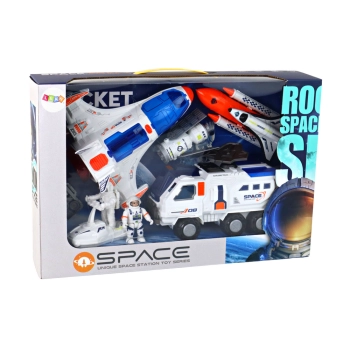 Zestaw Misja Kosmiczna Rakieta Kosmos Statki Space Pojazdy 7 ele