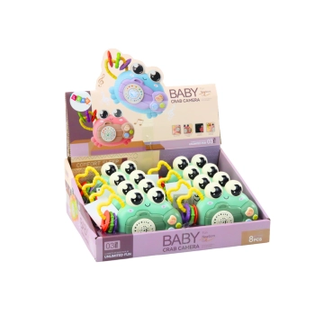 Krab Aparat Grzechotka Projektor Na Baterie Dźwięki Zielony