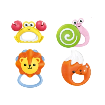 Zestaw Grzechotek Gryzaczków Dla Niemowląt Zwierzątka 8 Szt