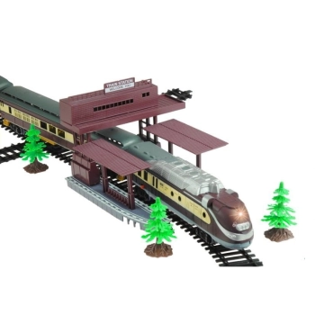 Ogromna Kolejka FENFA 5 Lokomotywa Wagonów Rozjazdy