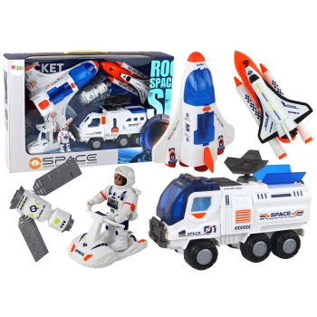 Zestaw Misja Kosmiczna Rakieta Kosmos Statki Space Pojazdy 7 ele