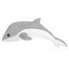 Maskotka Pluszowy Delfin Szary 70 cm