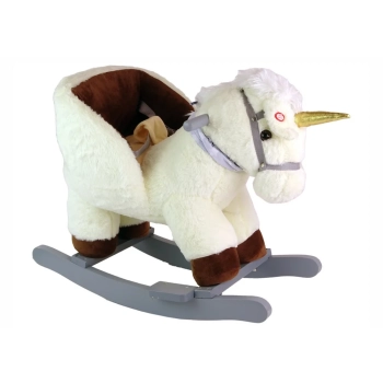 Koń Na Biegunach Bujak Biały Jednorożec