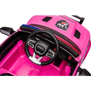 Auto Na Akumulator Dodge Charger Policyjny Różowy