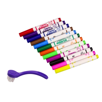 Zestaw Do Malowania i Kąpieli Zwierzątek 6 Szt Wanna Pisaki Różowy