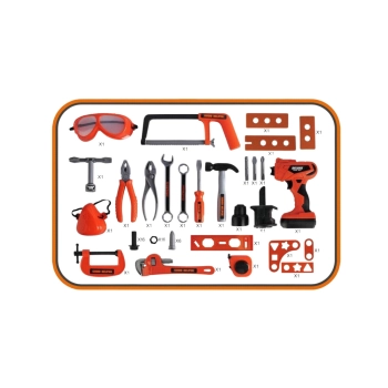 Zestaw Majsterkowicza Skrzynka Narzędzia Wiertarka Na Baterie