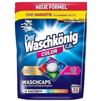 Der Waschkonig Color Kapsułki do Prania 32 szt.