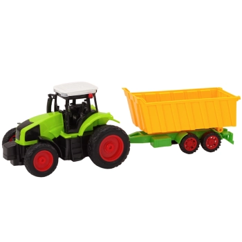 Traktor Z Przyczepą Zdalnie Sterowany RC 1:16 Pilot Zielony QL90268