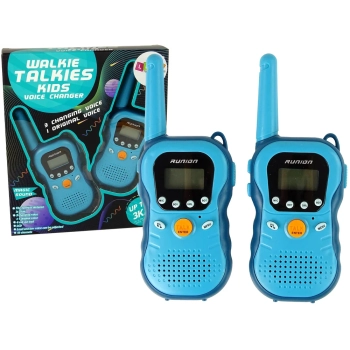 Zestaw Walkie Talkies Krótkofalówki Dla Dzieci Niebieskie 2 Szt.
