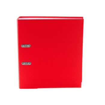 Segregator Na Dokumenty A4/75mm Okucie Mechanizm Dźwigniowy Czerwony