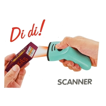 Zestaw Supermarket Koszyk Sklepowy Waga Czytnik Kart Skaner