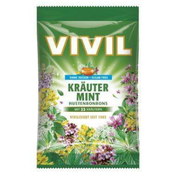 Vivil cukierki bez cukru Zioła i mięta 100 g